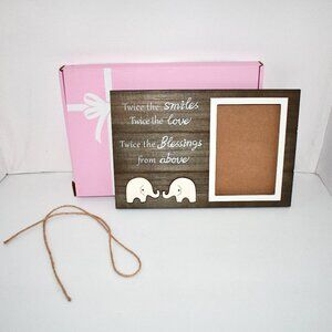 Aether Twins Picture Frame, Pregnancy Announcement, Twins Wood Frame, NWT Brand: